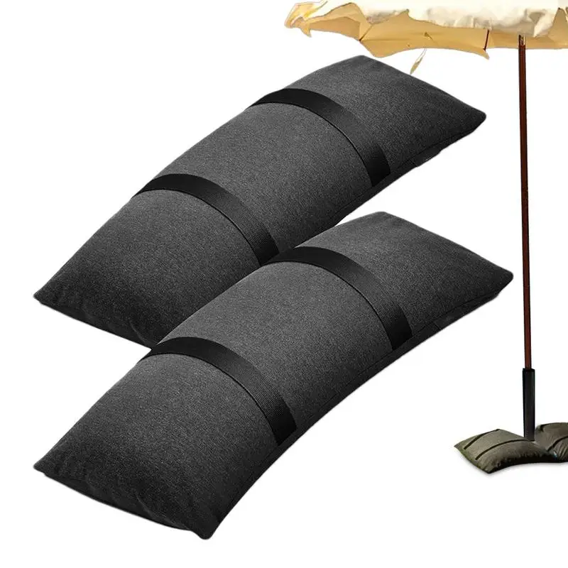 2pcs Tent Mounted Sandbag Umbrella Base Weighted Bag Patio Parasol Umbrella Stand Base Canopy Tent Feet Weights Sandbags