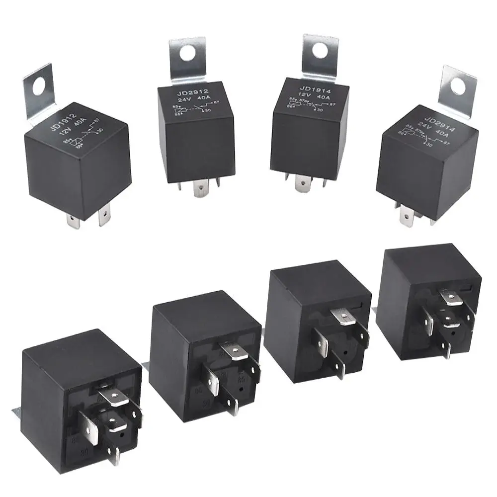 Waterproof With Harness Relay  Power Switch 12V 24V 40A Car Relay 4Pin 5Pin 4P 5P Automotive Relay
