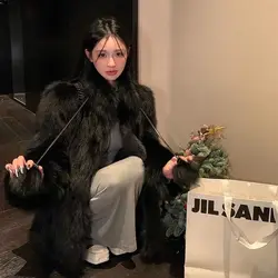 New Imitation Fox Fur House Women's Milk Ball Style Fur Coat Youthful and Versatile Showing Off Thinness