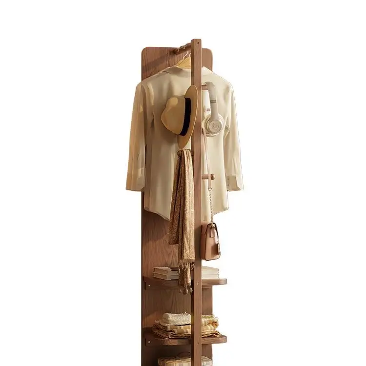 

Coat rack hanging floor to ceiling bedroom bedside mobile rotating storage room