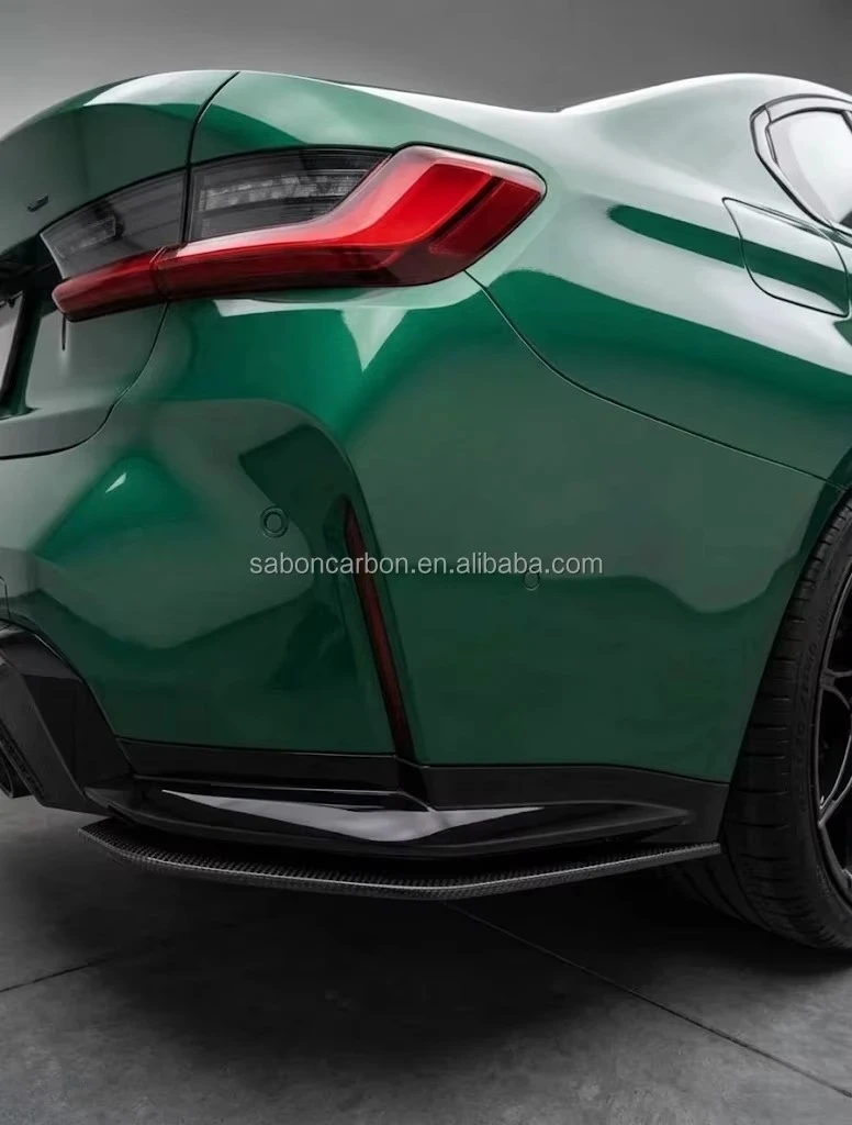 For BMW G80 M3 Competition Rear Bumper Splitter Side Splitters 2021+