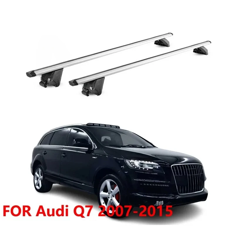 Roof Rack Cross Bars for Audi Q7 2007-2015 Alu Silver Grey 2pcs Luggage Carrier