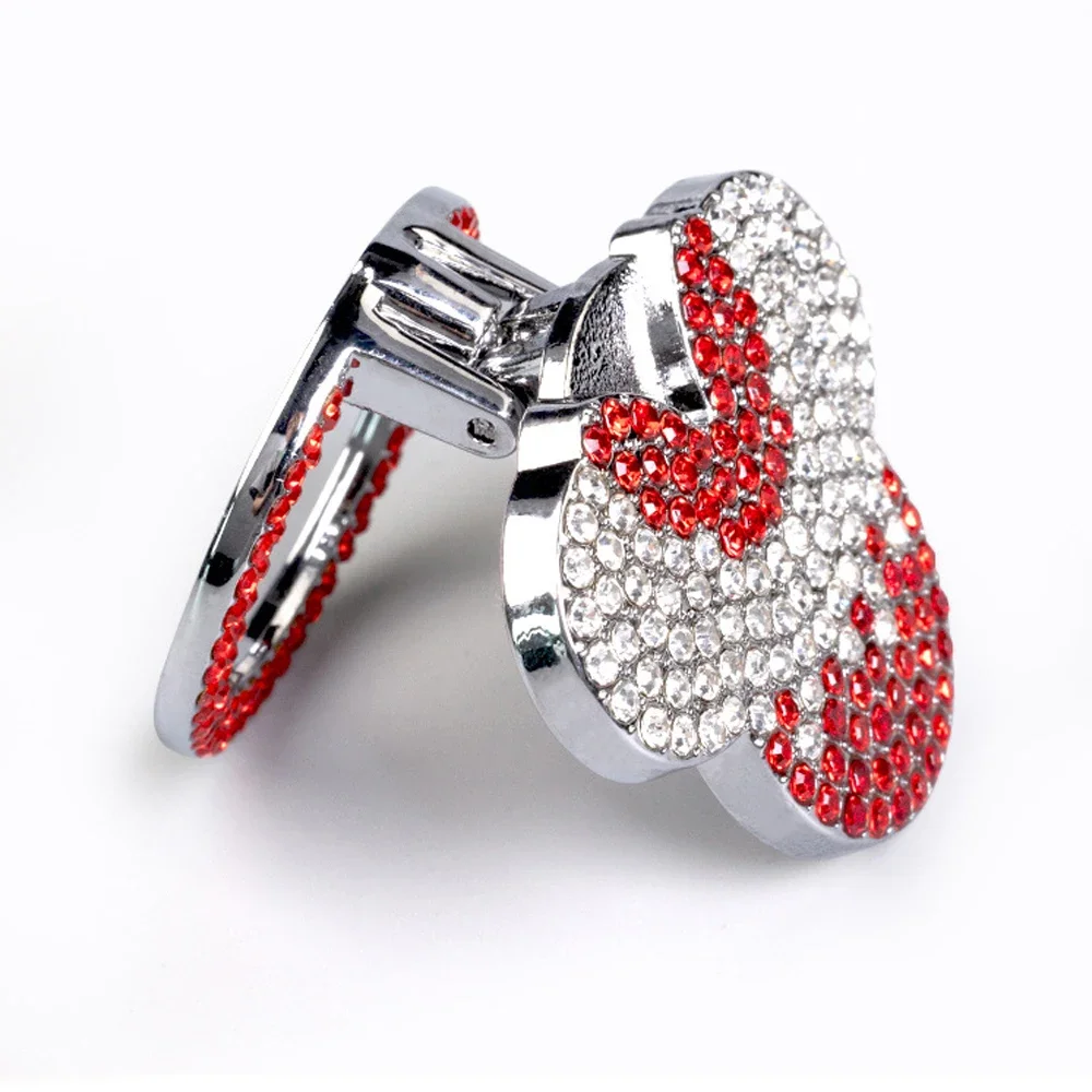 Bling Car Engine Start Stop Button Cover, Universal Handmade Crystal Rhinestone Push Start Button Cover Anti-Scratch Car Engine