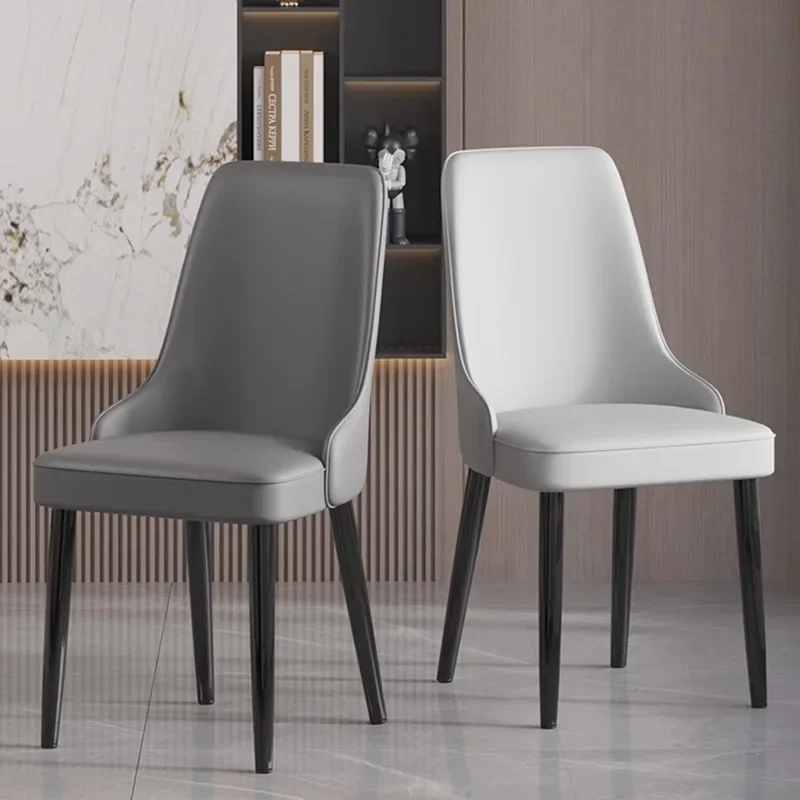 Luxury European Dining Chairs Metal Modern Kitchen Nordic Dining Chairs  Beautiful Comfortable Muebles Para El Hogar Furniture