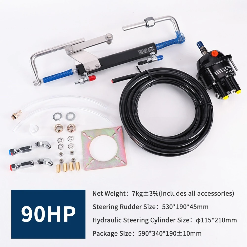Marine Hydraulic Steering System Marine Equipment Outboard Power Steering System Kit 90HP/150HP/300HP