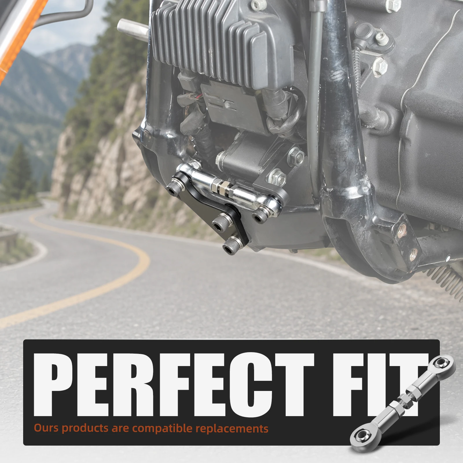 Für Harley Dyna Street Bob FXDB 2006-2017 Schwingen-Stabilisator-Verbindungskit Low Rider FXDL Fat Bob FXDF Super Glide FXD Wide Glide – Detail 6