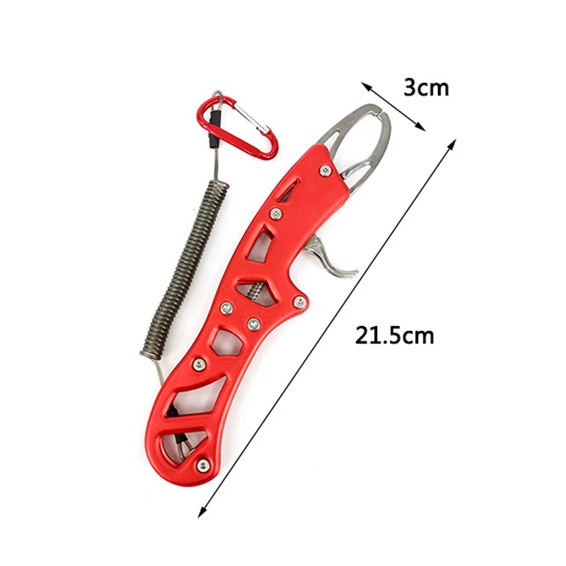 Fish Lip Grip Tool Fish Lip  Aluminum Alloy One Hand  Easy Control Portable Fishing Lip Grabber
