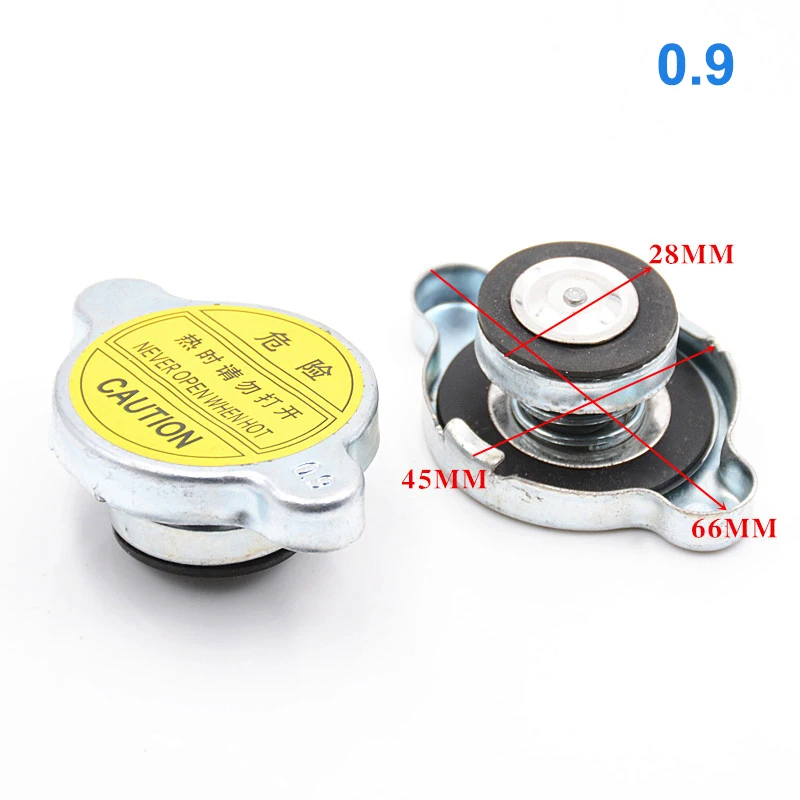 

1pc Universal 0.9mm Thick Radiator Cap for Most Cars Compatible with Chery Foton Brilliance Great Wall - Water Tank Lid Cover