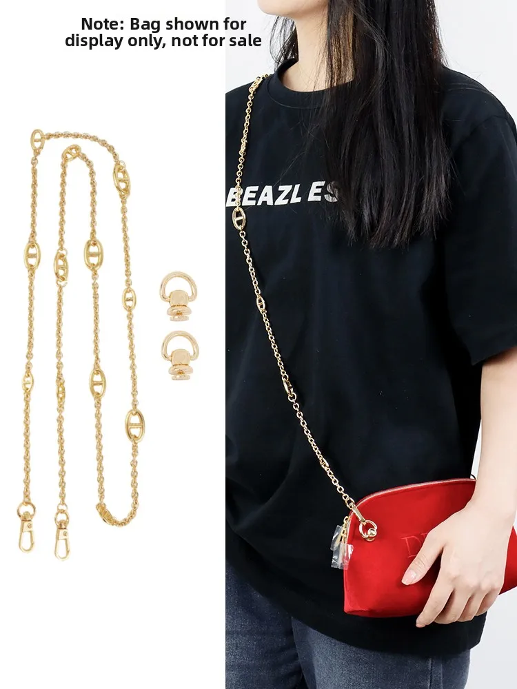Red Makeup Bag Chain DIY Transformation Crossbody Bag Strap Accessory by Yue Si Hui Fashionable Bag Parts for Men And Women