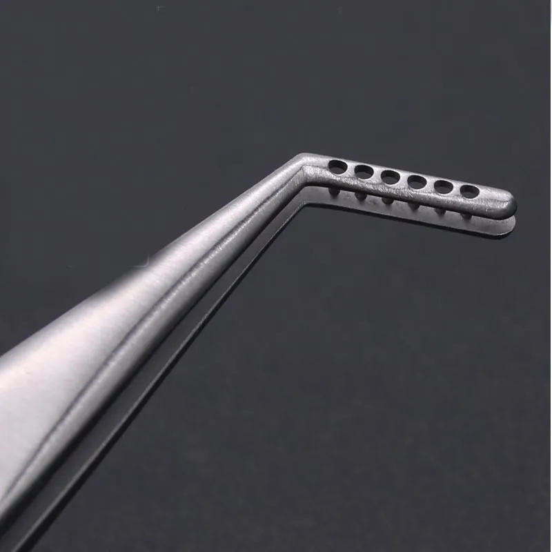 Ophthalmology Corneal Fixed Tweezers Ophthalmology Microscope 6x6 Needle Head Left Right Stainless Steel Tweezers