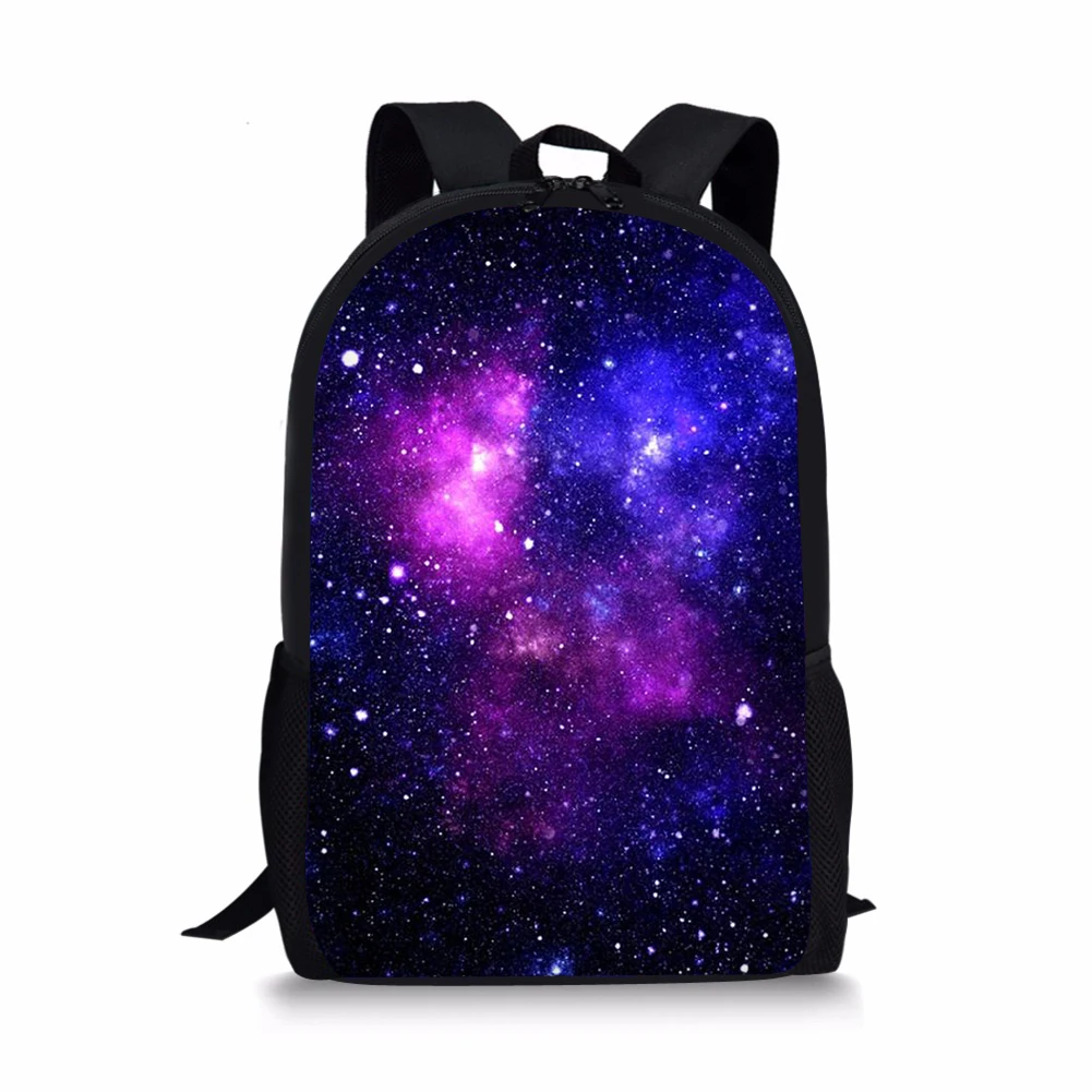 Pink Galaxy Amor Padrão Mochilas Escolares para Adolescentes Meninas Mulheres, Mochila Universitária, Crianças Book Bag, Meninos Presentes, Crianças Presentes, 16"