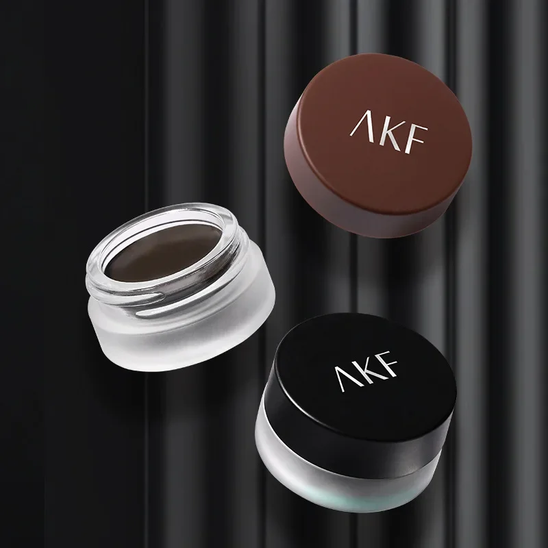 

AKF Eyeliner Cream Waterproof Smooth Eyeliner Gel Pen Black and Brown Gel Eyeliner Liner Vegan Makeup Items for women