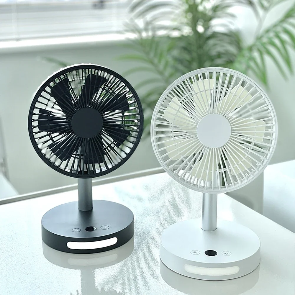 

3600mAh USB Desktop Fan Portable Fan Desktop Office USB Quiet Cooling Fans Five Speed Adjustment Camping Fan Electric Fan