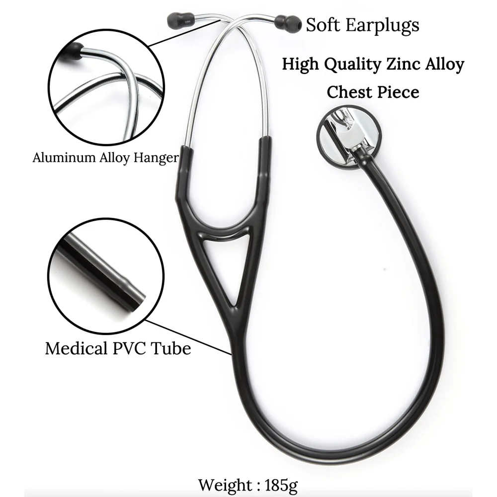 Professional Heart Lung Cardiology Stethoscope Doctor Student Medical Equipment Device Medical Doctor Single Head Stethoscope