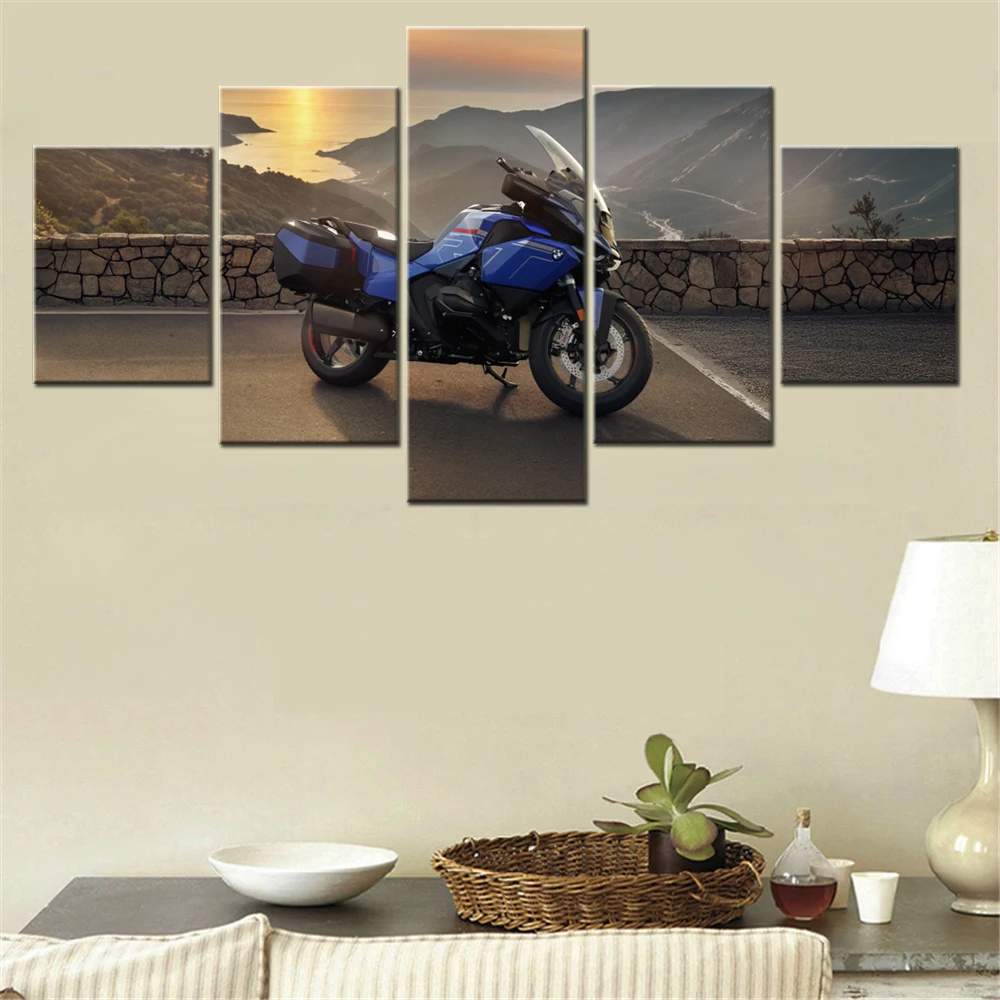 5 Pieces Canvas Wall Arts Poster Painting Bikes R1300 RT Impulse Wallpaper Home Decor Picture Printing For Living Room Mural Art