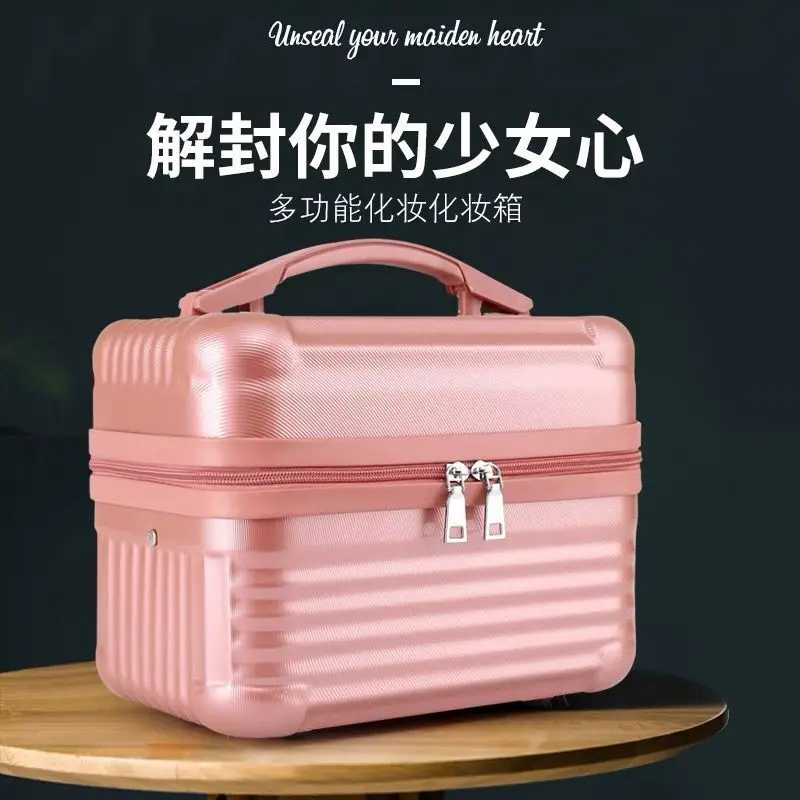 Cosmetic Bag New Portable Handheld Suitcase Large Capacity Waterproof Toiletries Storage Bag Makeup Case