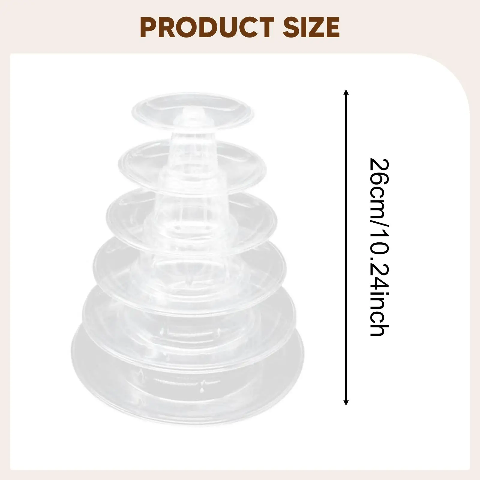 Multi Layer Macaron Tower Stand Clear Acrylic Dessert Display Organizer for Banquet Birthday Party Wedding Event