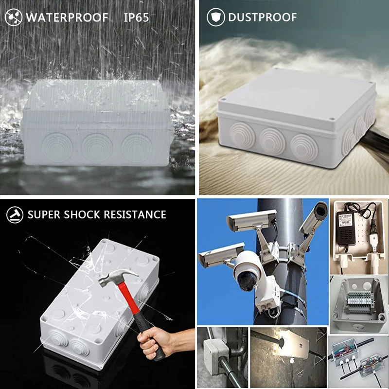 Ra/Rt Abs Waterdichte Doos Elektrische Project Junction Case Behuizing Controle Kabel Aansluiting Verdeelkast Shell Caja W Gaten