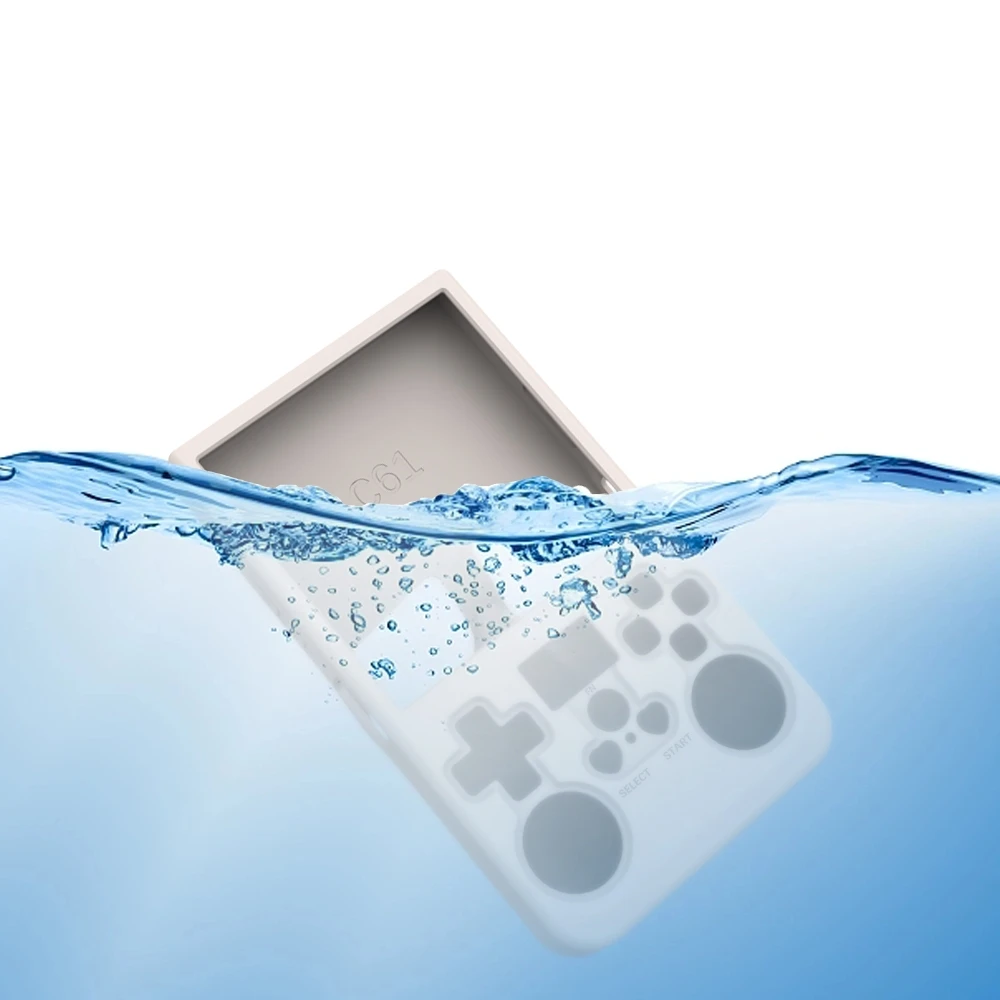 

for R36 MAX Gaming Console Silicone Protective Case with Lanyard Drop Protection Black Blue Red