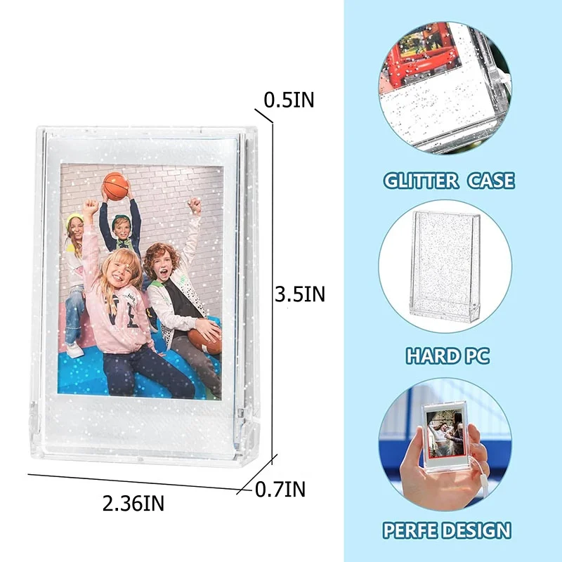 3 Inch Photo BoxTransparent Photocard Holder Mini Album Storage Collect Book Name Card Album