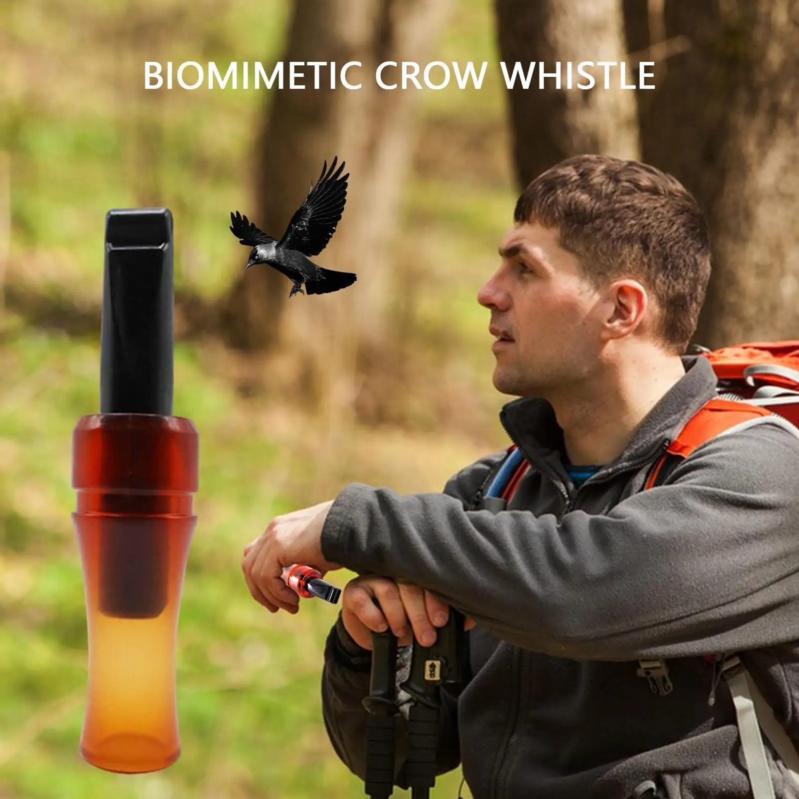 Hunting Whistle Crow Caller Attract Crows Hunting Tools Authentic Bird Call Crow Whistle Realistic Sounds Outdoor Accessories