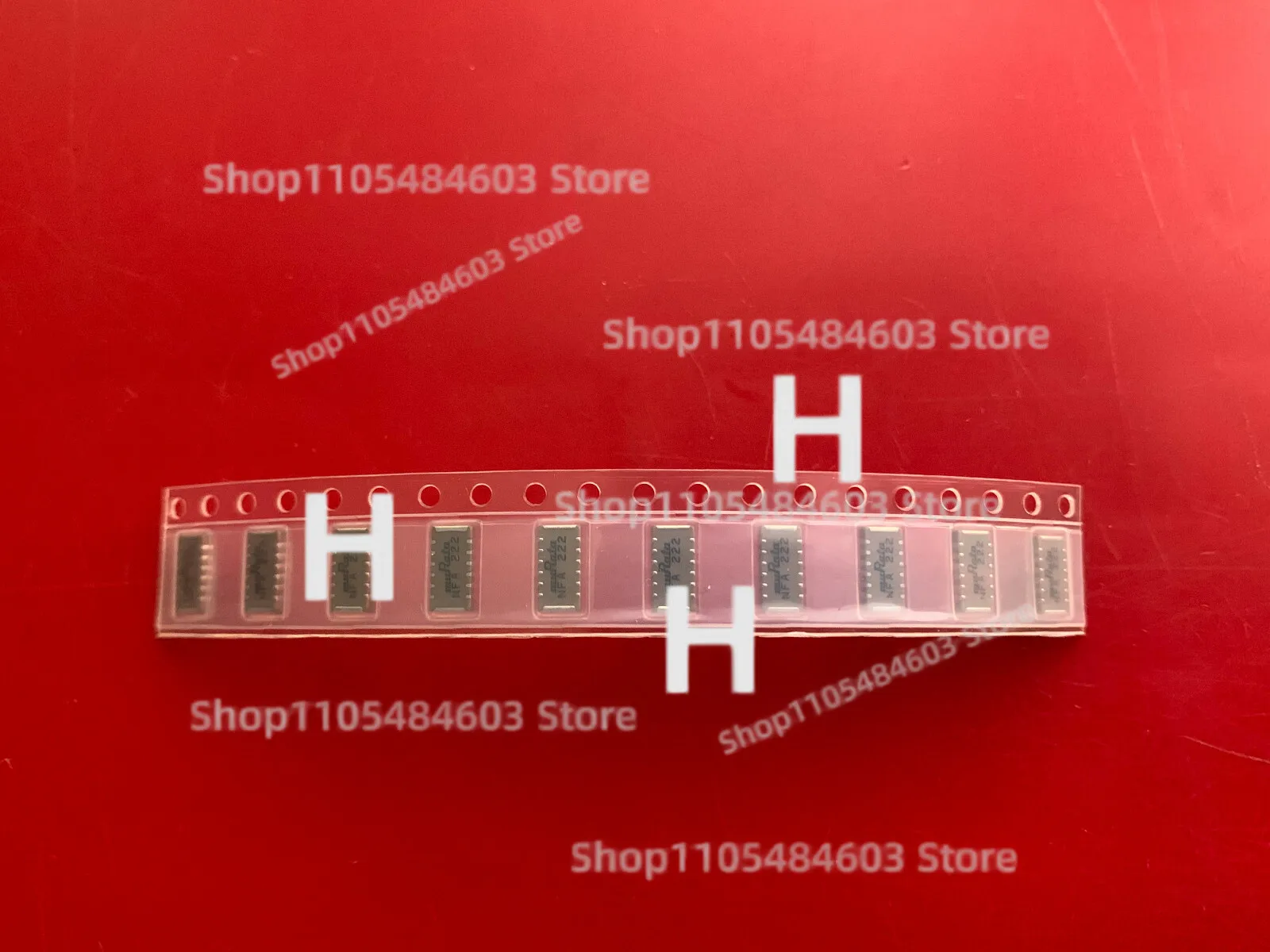 10x NFA62R10C222T1 FOR MURATA CAP 2200PF 50V 6 FUNCTIONS 0.2 A FEED THROUGH SMT