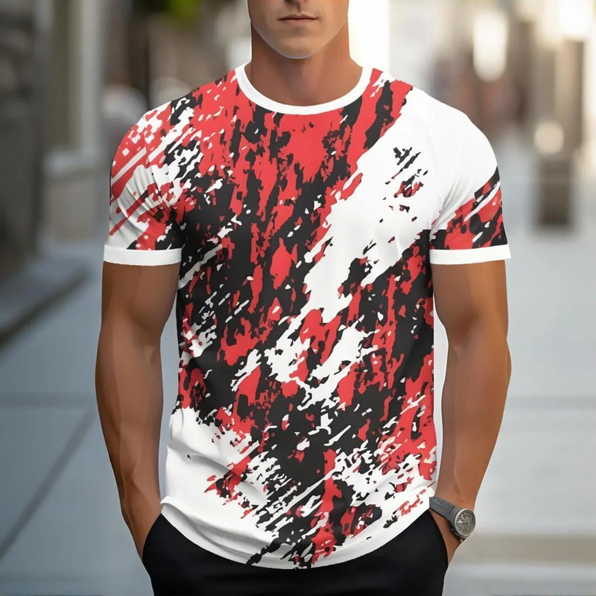 

Одежда с абстрактным принтом, мужские узоры, мужские футболки, мужская летняя одежда, футболки с короткими рукавами, абстрактная графика