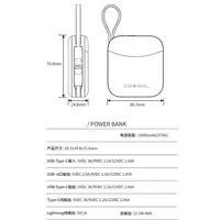 Mini batterie externe Portable 10000mAh 22.5W, Charge rapide, pour iPhone, Charge certifiée CCC, Powerbank pour Huawei Samsung Xiaom 6