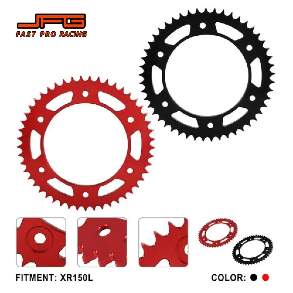 

Chain Sprocket Rear Gear Sprocket CNC Modify Upgrade Motorcycle Accessories For Honda XR150L XR 150L Dirt Pit Bike Off-Road