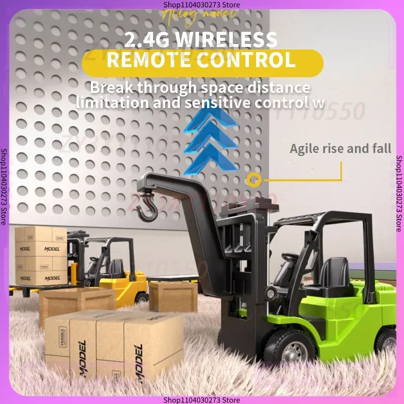 

1:64 Bluetooth мини-сплав вилочный погрузчик инженерная машина радиоуправляемый пульт дистанционного управления модель автомобиля украшение настольная игрушка для мальчика Рождественский подарок