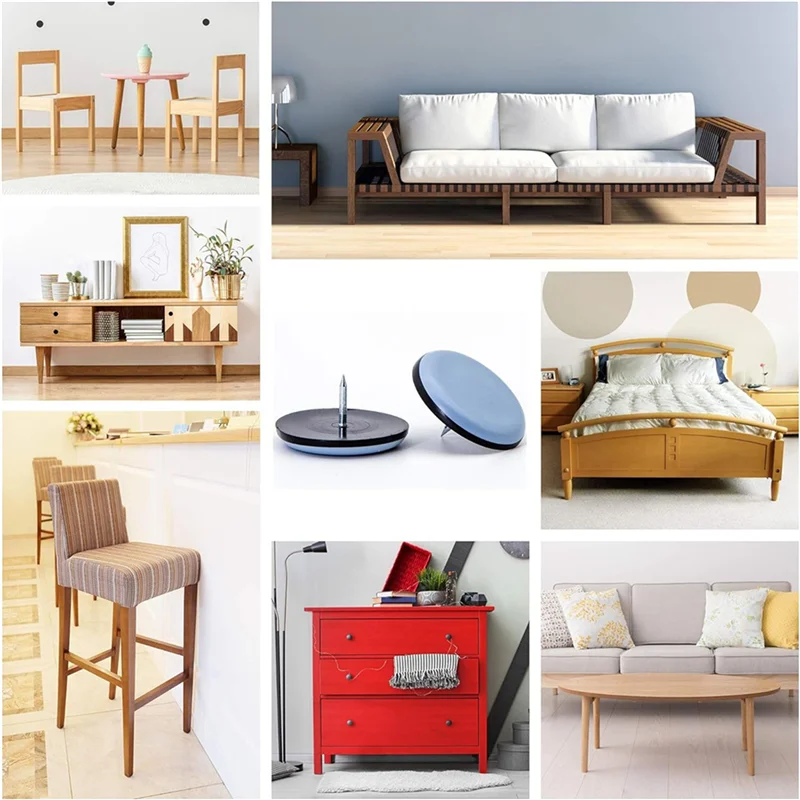 ABMO 40 قطعة منصات الأثاث المنزلق مع أقدام الأظافر الأثاث تتحرك الطائرات الشراعية المحرك الطابق حامي 22 مللي متر #4