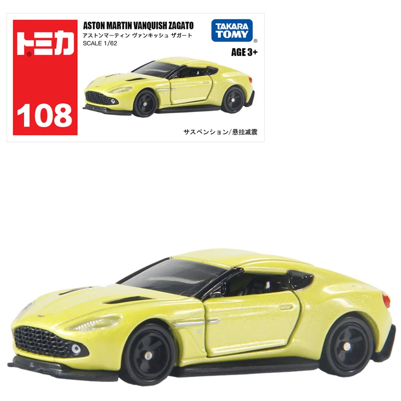 Takara Tomy Tomica No.108 Aston Martin Sportwagen Legering Speelgoed Motorvoertuig Diecast Metaal Model Kinderen Kerstcadeau Speelgoed voor Jongens