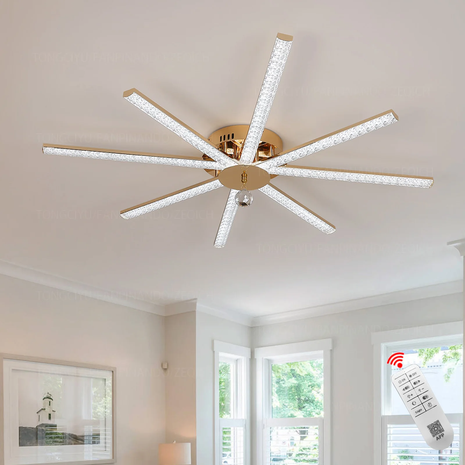 

Dia92/76cm modern ceiling lights for living bedroom,Dia92/76cm led chandelier,Gold/Chrome/Black ceiling lamp