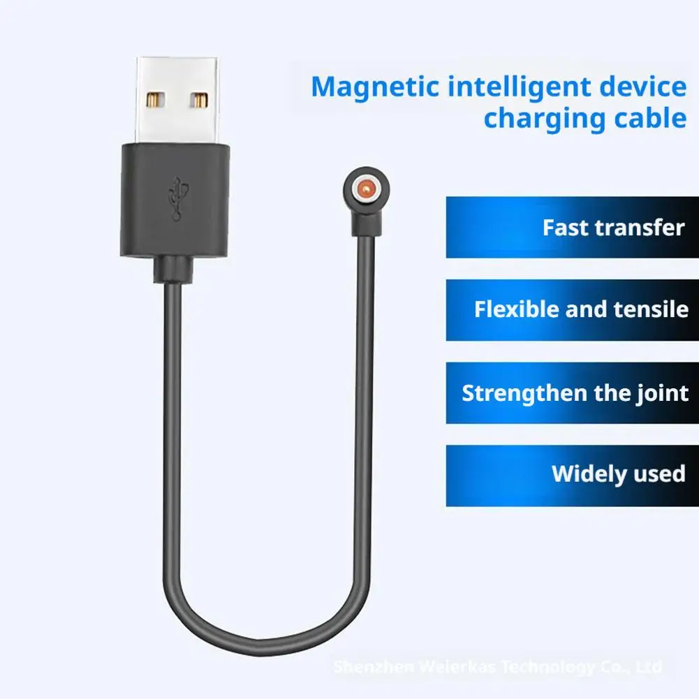   Kabel ładujący do pierścieniowego złącza dokującego Kabel do ładowania USB Przewód 4 mm Ładowarka magnetyczna Przewód zasilający 30 cm M7q1