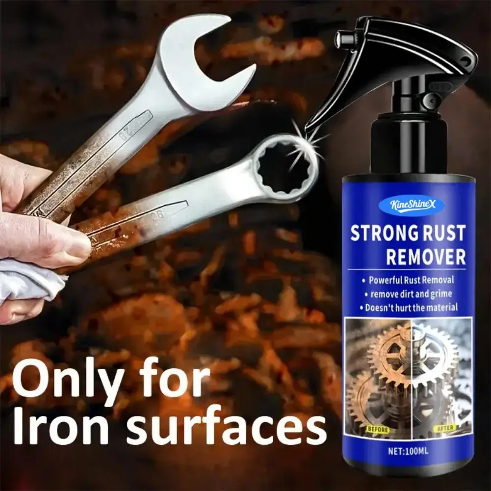 Automotive Quickly Rust Remover Spray Car Exhaust Pipe Wheel Hub Cleaning Agent Metal Iron Powder Derusting Maintenance Liquid