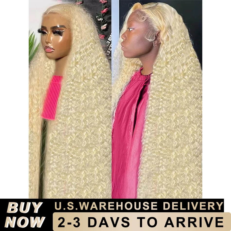 

200 Density 613 Blonde Curly HD Lace Frontal Human Hair Wigs 13x6 Loose Deep Wave 13x4 38 Inch Brazilian Lace Front Closure Wig