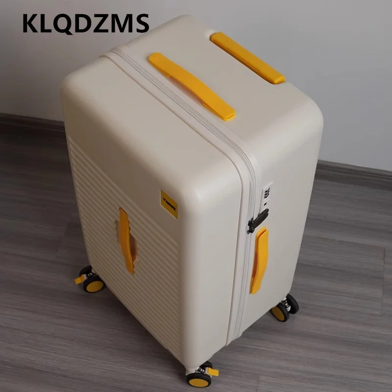 

KLQDZMS ABS+PC Luggage Large Capacity Trolley Case 24“26”28 Inch Trolley Style Travel Bag Women's with Wheels Rolling Suitcase