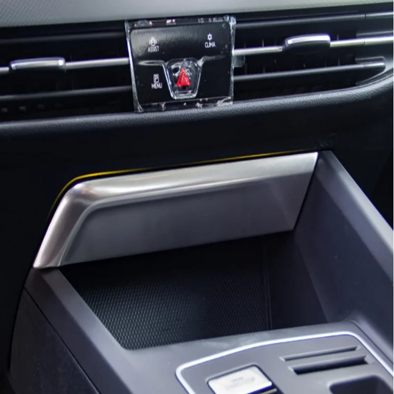 

BJMYCYY Front Cigarette Lighter Panel Cover Trim USB Frame Sticker Interior Accessories For Volkswagen VW Golf 8 MK8 R 2021 2022