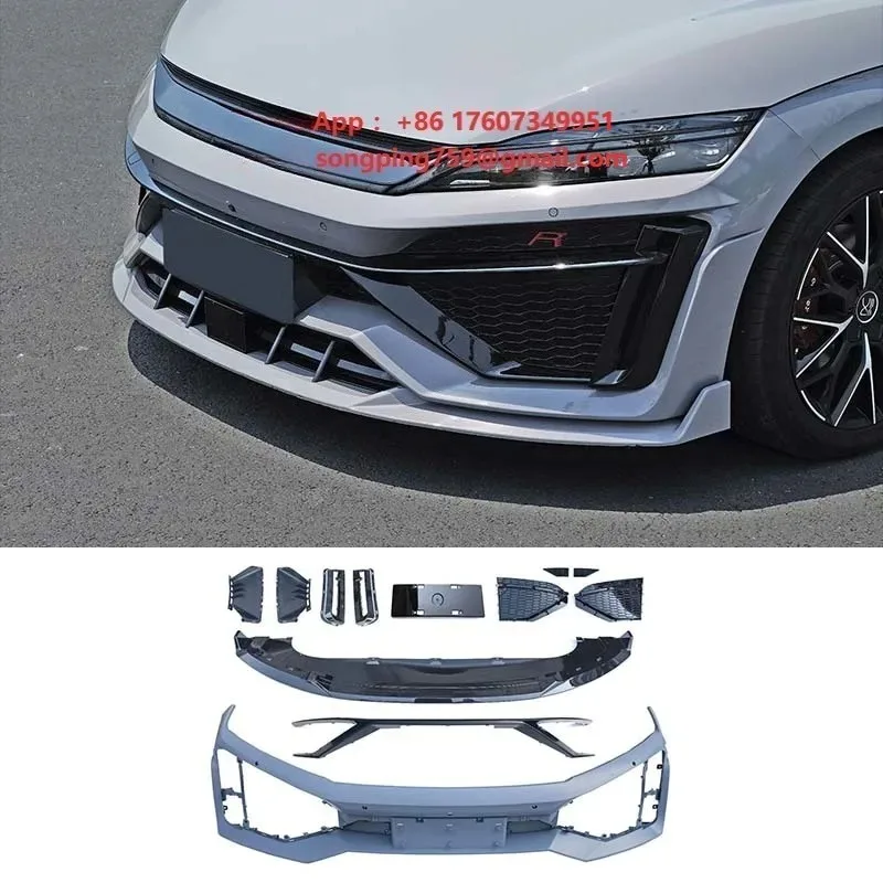 Axinda Factory Direct Body Kit Front Bumper Lip for BYD Han EV 2022-2023 New Condition Upgrade Accessories