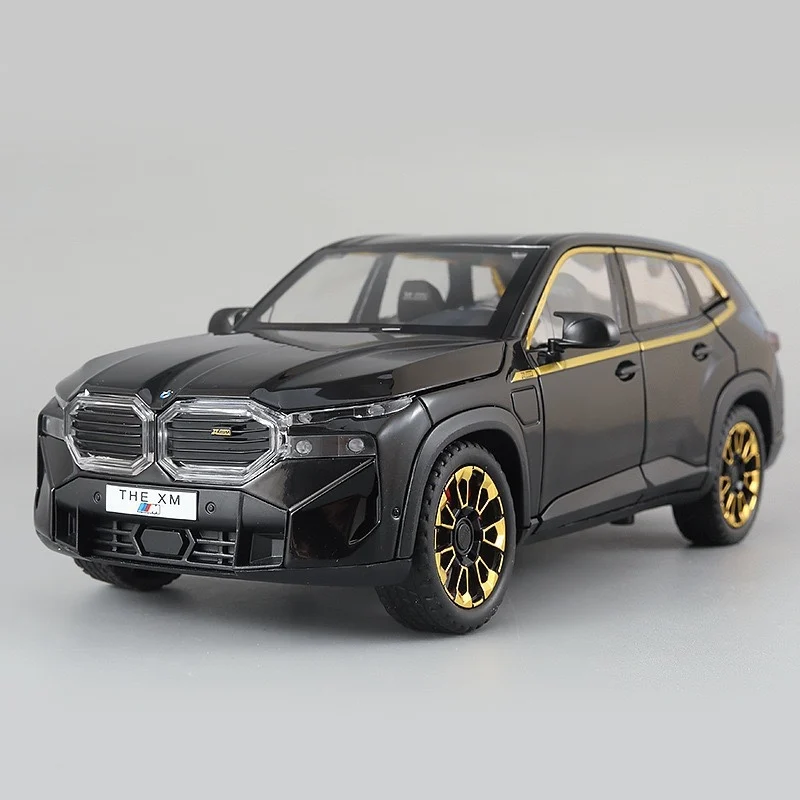 XM SUV Alloy Car Model para Crianças, 1:24, Diecasts & Toy Vehicles, Modelo de Carro Som e Leve, Pull Back Car Toys, Presentes