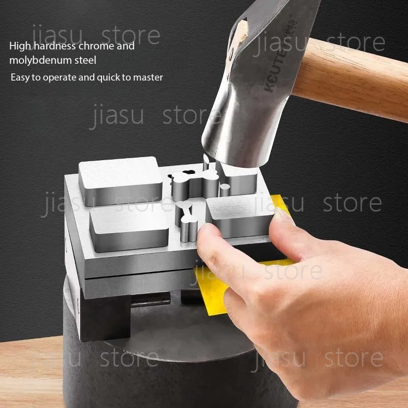 

Cuban chain hole punch, gold and silver lock forming hole punch, hanging plate sesame hole punch