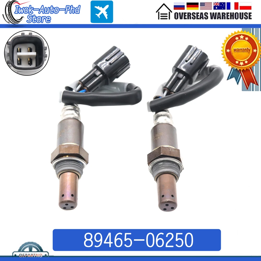 2x 89465-06250 Downstream Air Fuel Ratio Lambda O2 Oxygen Sensor 234-4260 for Toyota Camry Avalon ES350 2.5L 3.5L 2007-18