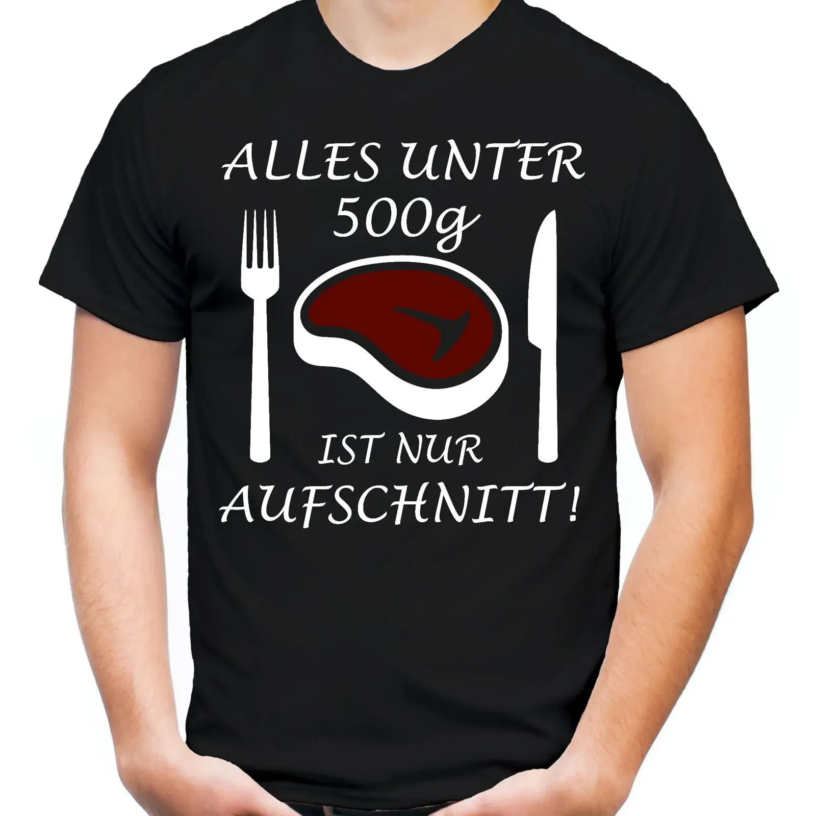 Funny German Steak Quote T shirt Men's BBQ Food Humor For Meat Lover Carnival Casual  vintage Washed Top For Everyday Wear Soft
