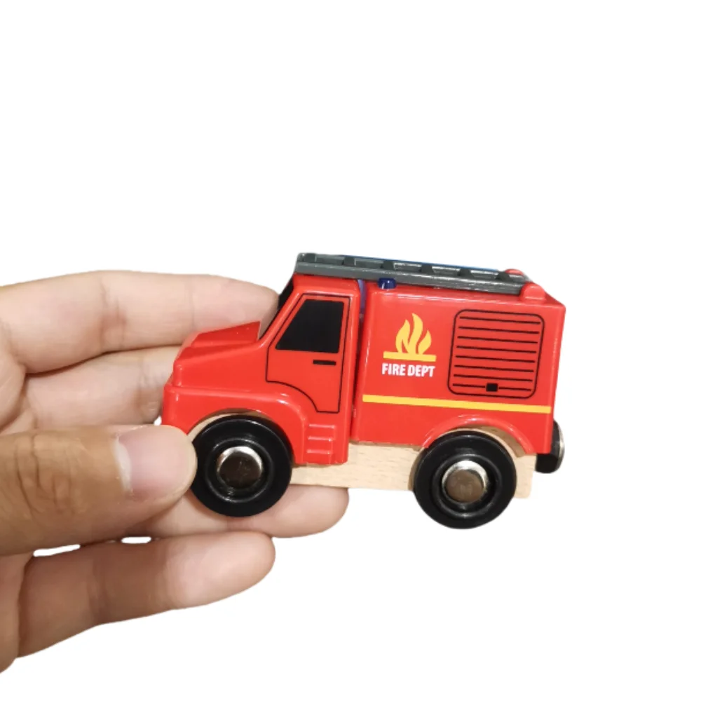 

Locomotive Magnetic Train Combinations Assembly Railway Track Cars Vehicles Track Train Model Wooden Magnetic Train Boys Girls