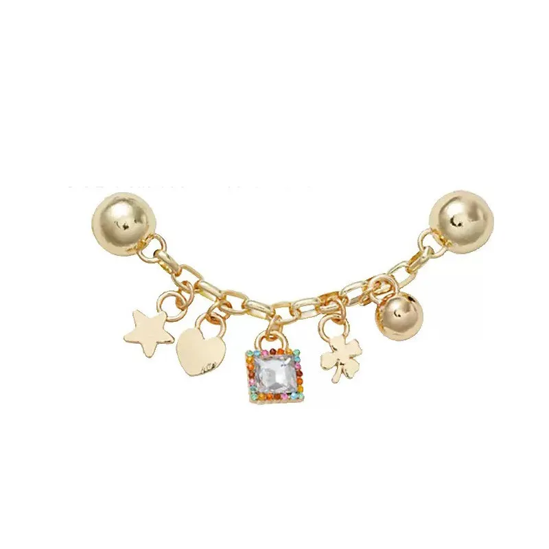 Hole Shoes Accessories Decorative Rhinestone Shoes Flower Diamond Chain Baroque Chain Love Butterfly Shoes Accessories