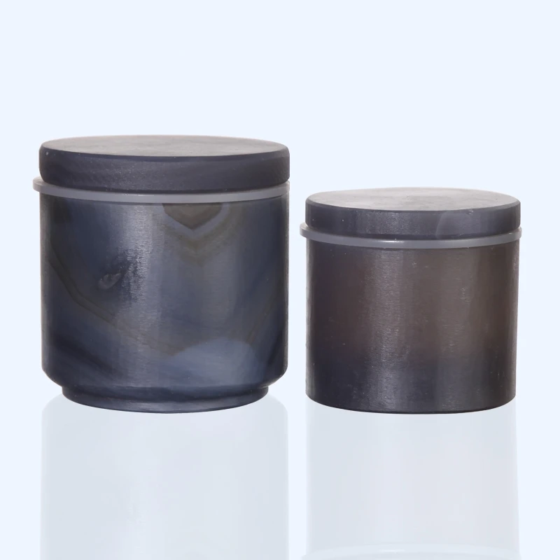 400-3000ml Natural Agate grinding tank mortar jar for Vacuum planetary ball mill