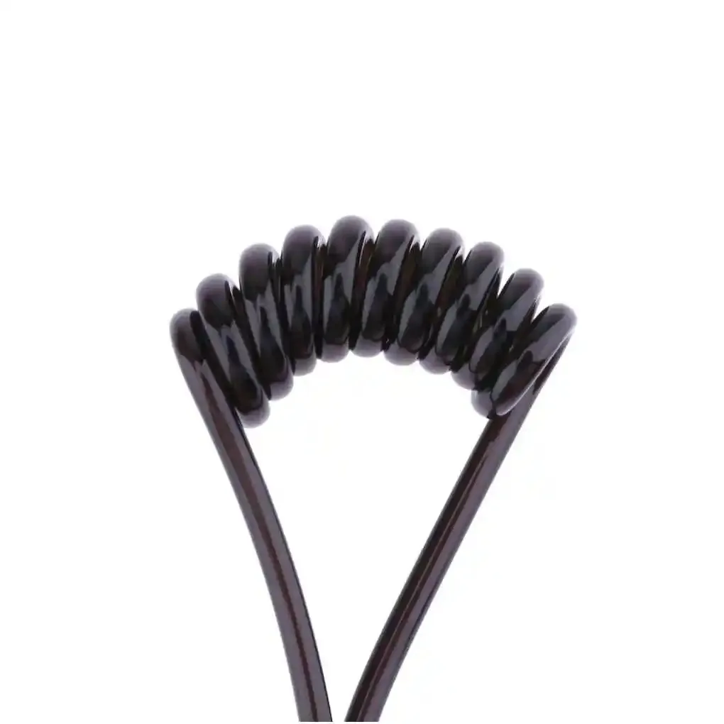 Nowe kable spiralne do słuchawek 3,5 mm z pojedynczym słuchaniem Funkcja mono Słuchawka douszna Stereofoniczny zestaw słuchawkowy tylko do słuchania — zdjęcie produktu 3