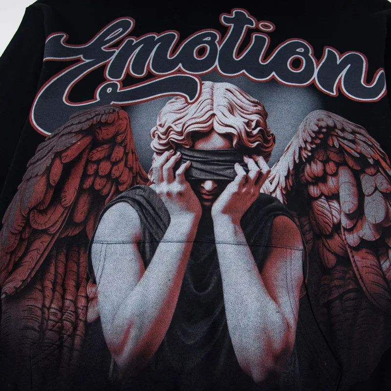 High-quality Men Women Casual Digital Printing MIXED EMOTION Pullover Hoodie 2025 New Autumn Essential Mixed Emotion Hoodie