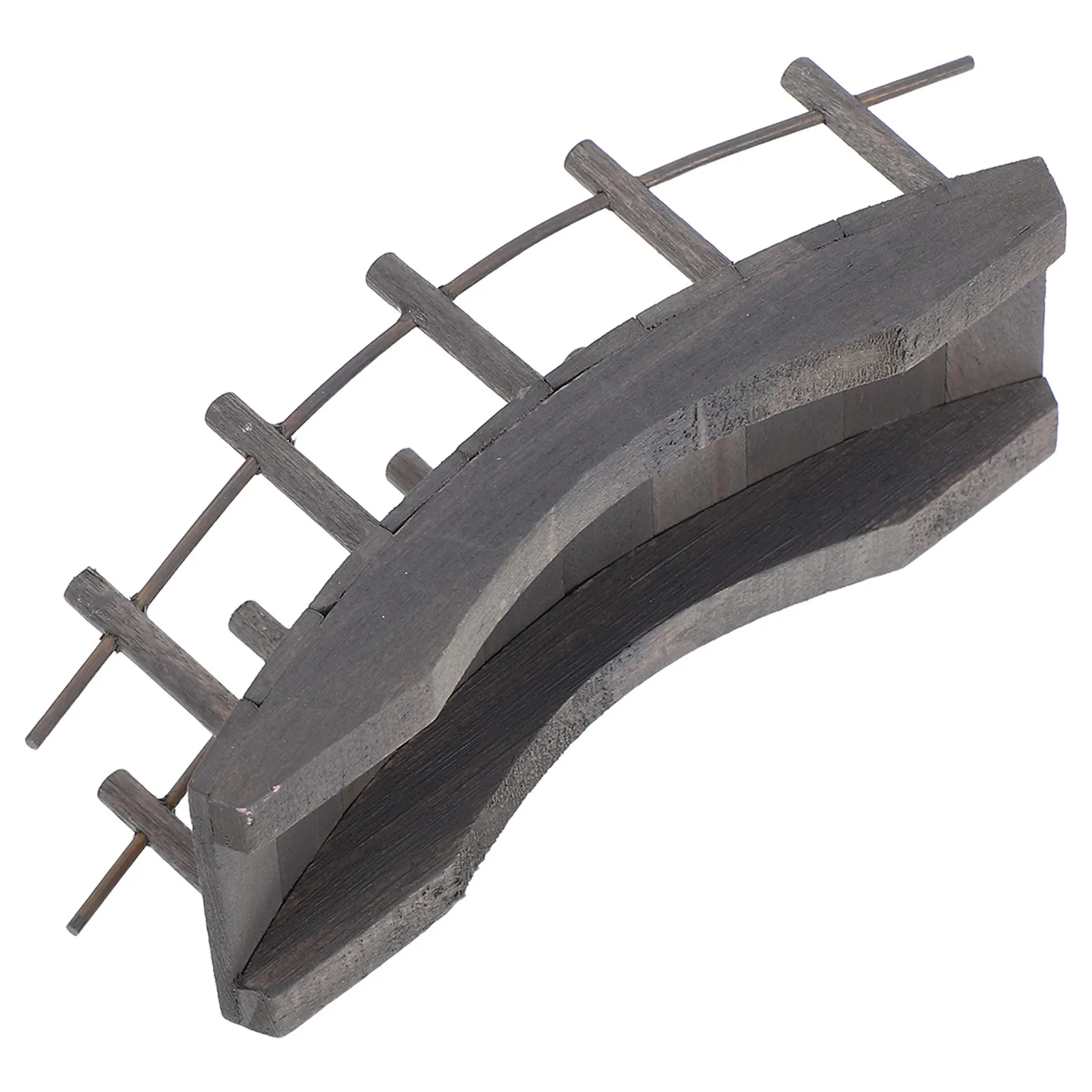 

Miniature Wooden Arch Bridge Small Rustic Wood Footbridge for Fairy Garden Bonsai Outdoor Dollhouse Micro Landscape Supplies