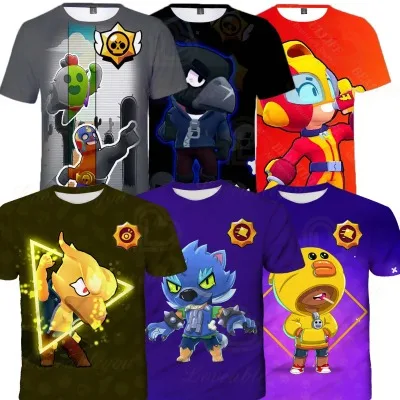 Sandige Krähe Leon T-Shirt Kinder tragen Kinder Sommer T-Shirt Teen Kleidung Hemd Jungen Mädchen heißes Spiel kurze Tops